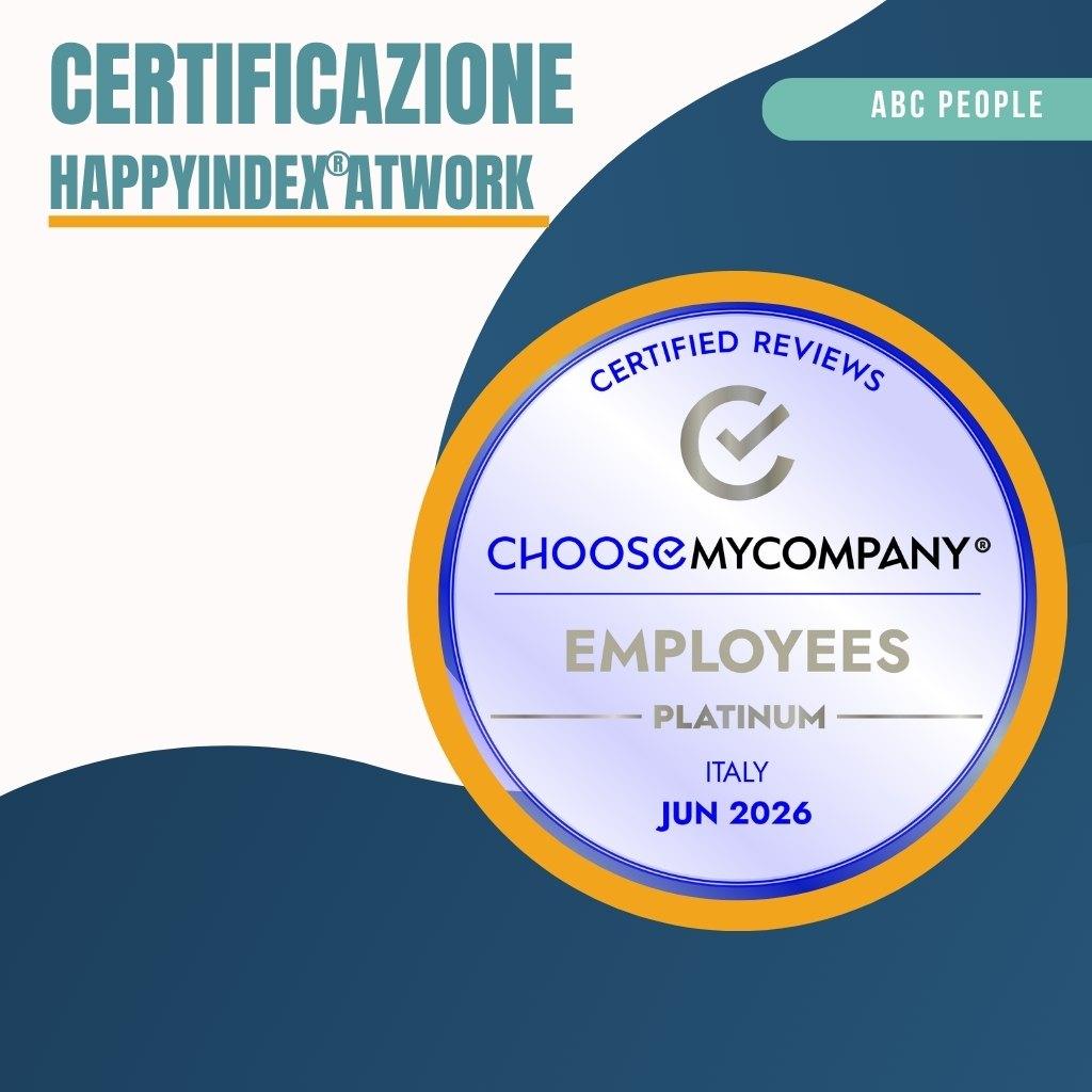 ABC Company ottiene il riconoscimento HappyIndex®AtWork di ChooseMyCompany